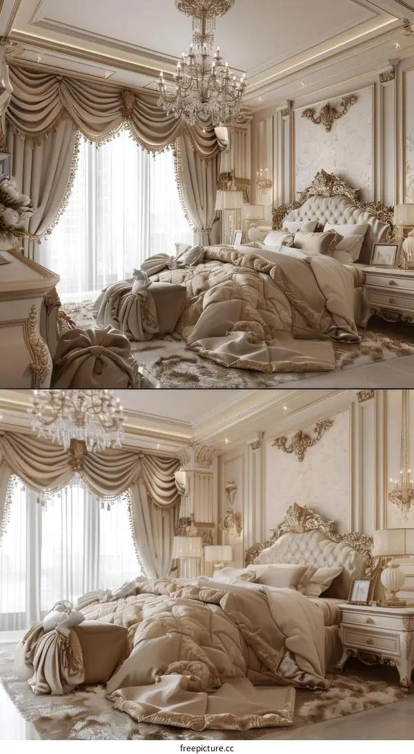 Luxury Bedroom Interior Design Illustration