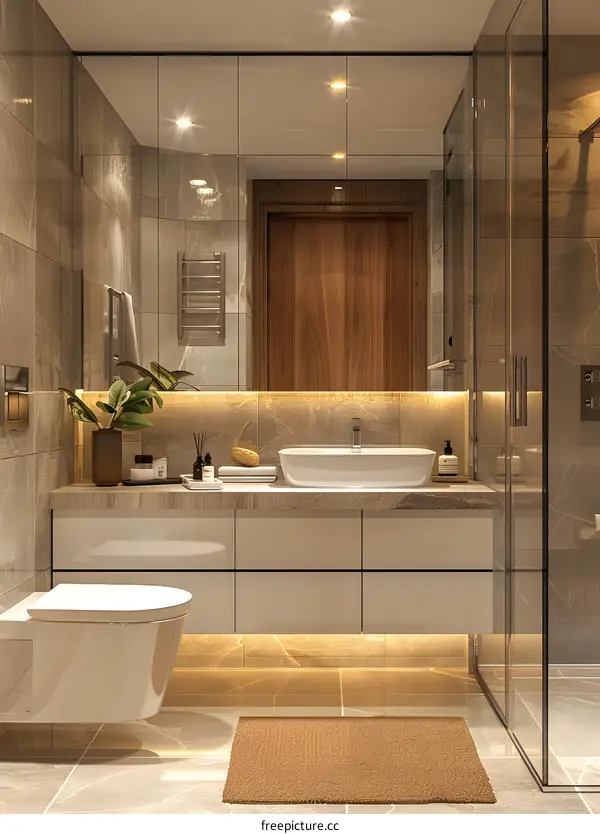 Modern and Minimalist Bathroom Design