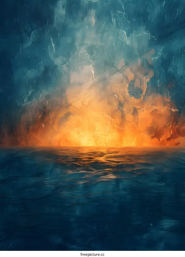 Sunset Sunrise Over Ocean