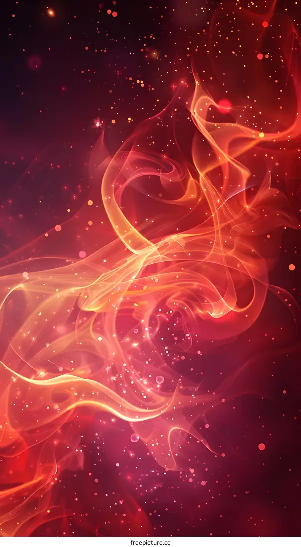 red and pink abstract smoke