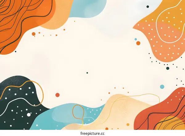 Abstract Colorful Shapes Background Design