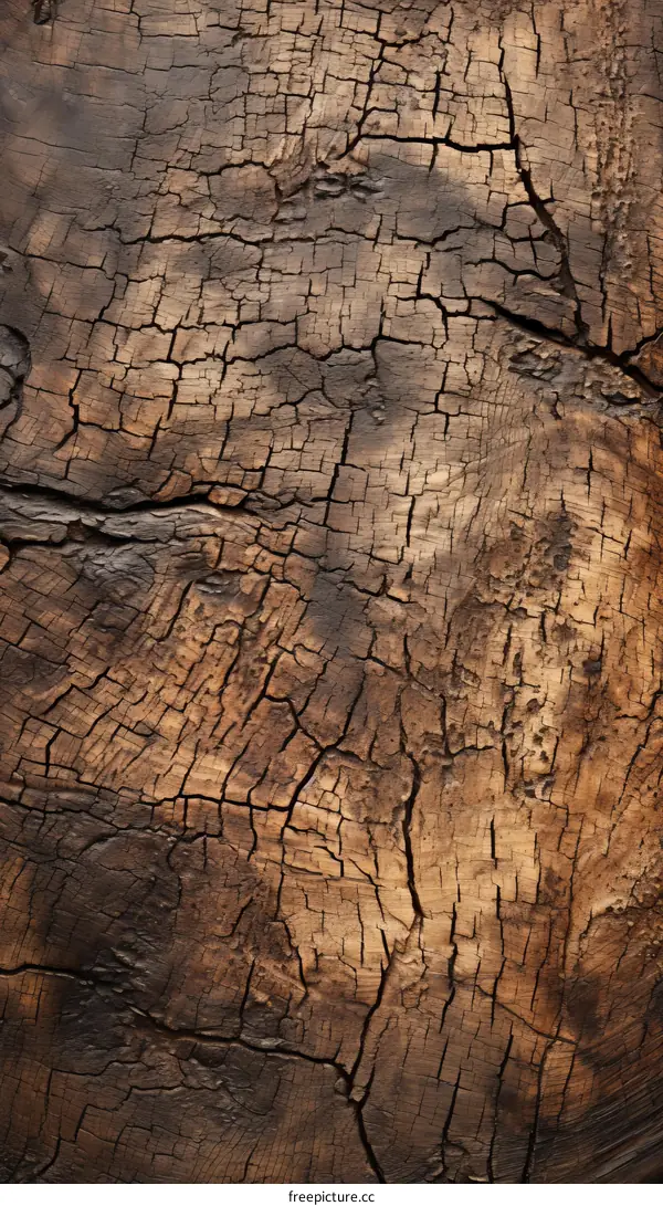 Cracked wood texture