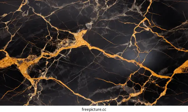 Black and gold marble texture background