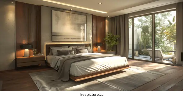 Modern Bedroom Interior Design with Natural Light