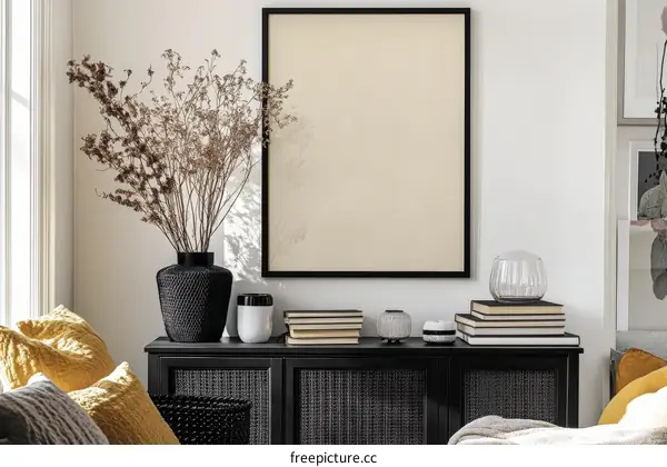 Stylish Modern Decor with Dried Flowers