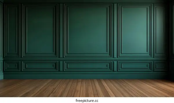 Dark Green Classic Style Interior Design