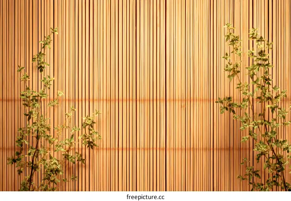 Bamboo Screen with Greenery Detail