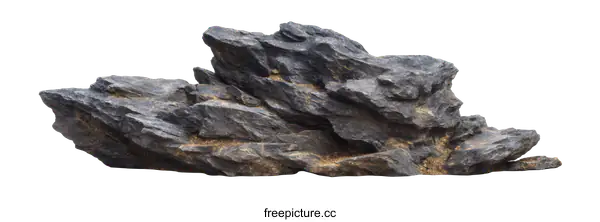 [Transparent Background PNG]Natural Stone Rock Formation Isolated on White Background