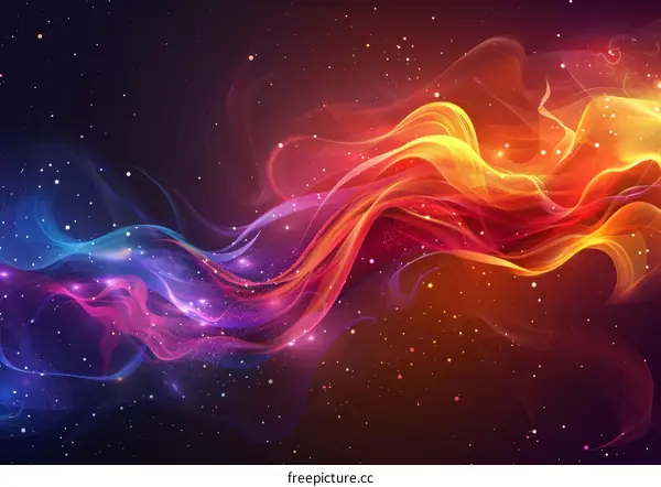 Abstract Colorful Nebula Space Background
