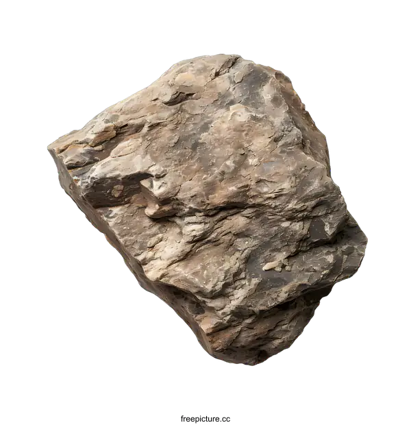 [Transparent Background PNG]Gray Rock Isolated On White Background