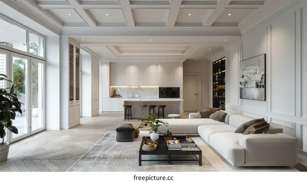 Bright and Airy Scandinavian Living Room Design