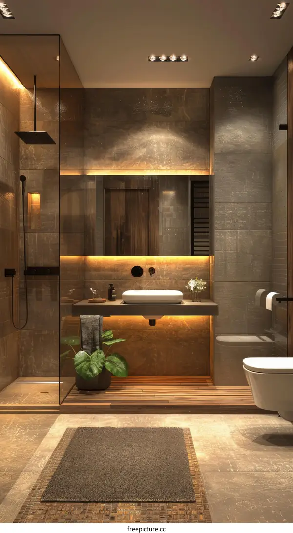 Elegant and Luxurious Bathroom Interior
