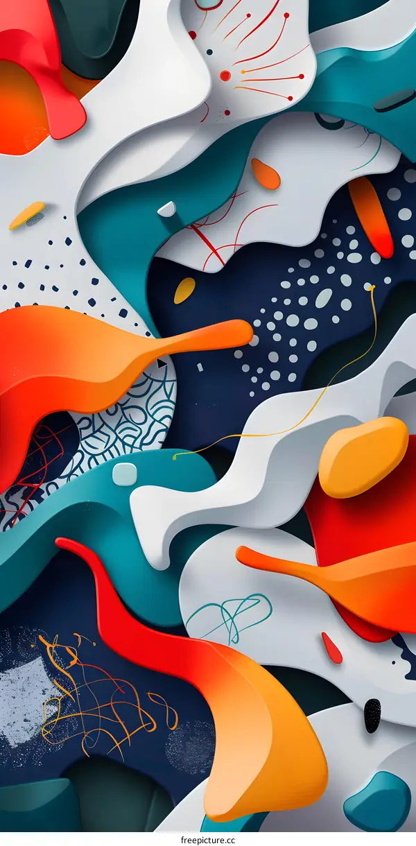 Abstract Colorful Shapes Background Design