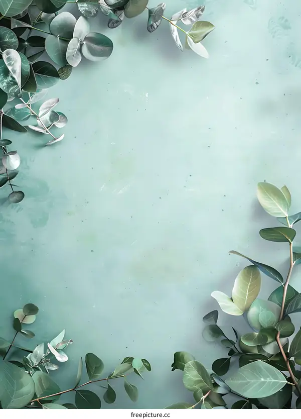 Green Leaves Background for Minimalist Design