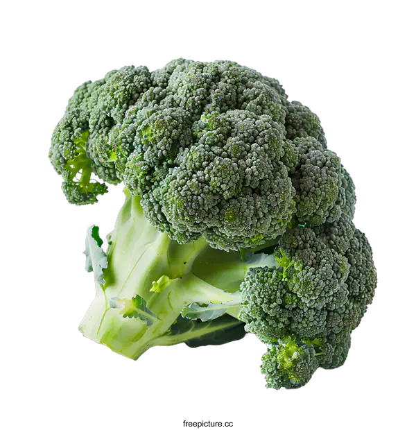 [Transparent Background PNG]Fresh Green Broccoli Isolated on White Background