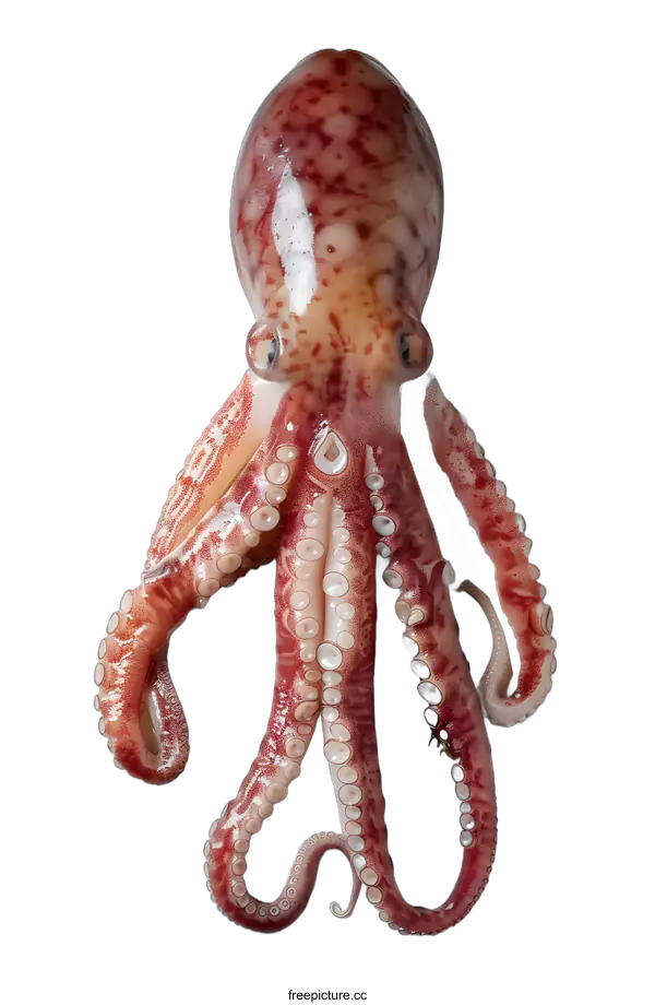 [Transparent Background PNG]Fresh Octopus on White Background