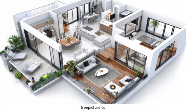 Modern Apartment Floor Plan Design