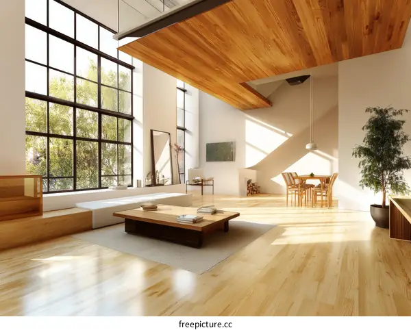 Modern Open-Plan Living Space Design