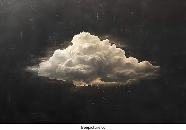 Black and white cloud