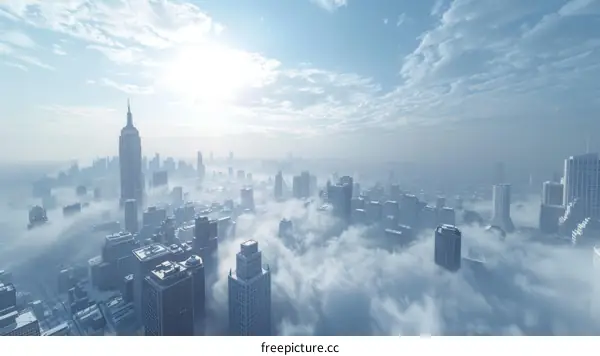 Cityscape Above the Clouds