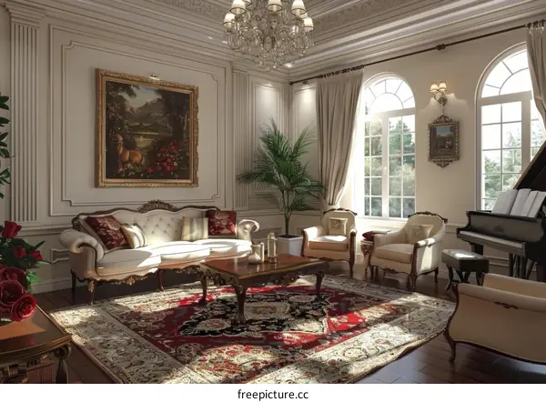 Elegant Classic Living Room Interior Design