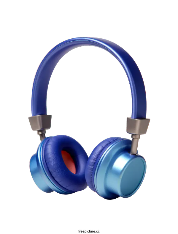 [Transparent Background PNG]Stylish Blue Headphones for Enhanced Audio Experience