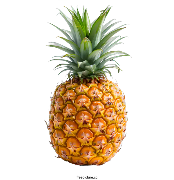 [Transparent Background PNG]A close-up image of a pineapple