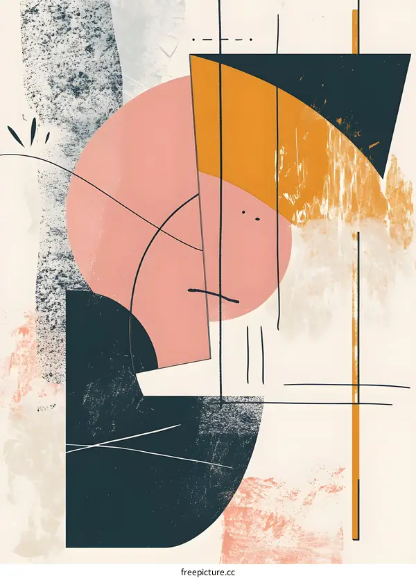 Abstract Geometric Art Minimalist Painting