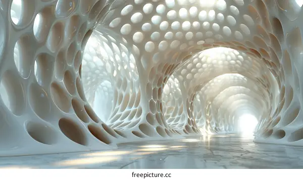 Abstract Futuristic Tunnel