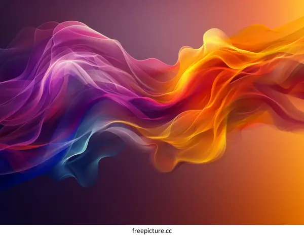 Abstract Flowing Colors