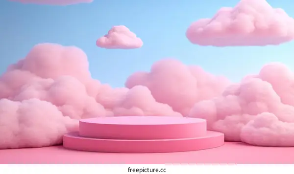 Pink Cloud Aesthetic Product Showcase