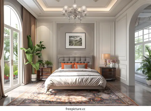 European-style bedroom renderings