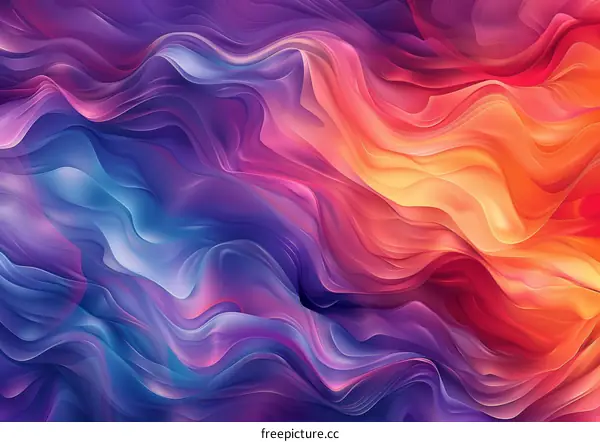 Abstract Colorful Flowing Waves Background Design