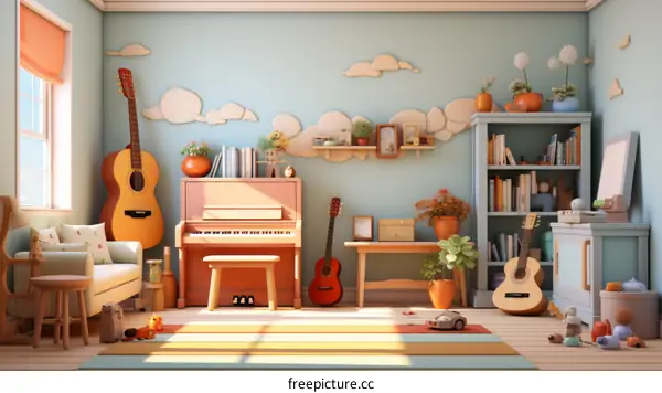 A Cozy Music Room