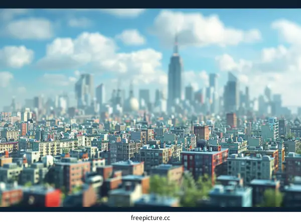 Cityscape Illustration of a Metropolis