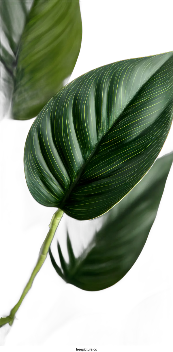 [Transparent Background PNG]Green Leaf Texture Close Up Macro Photography