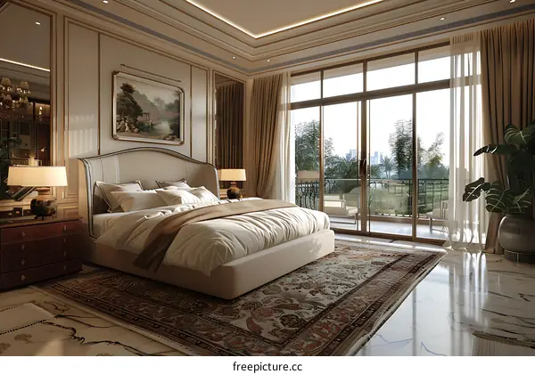 European-style bedroom renderings