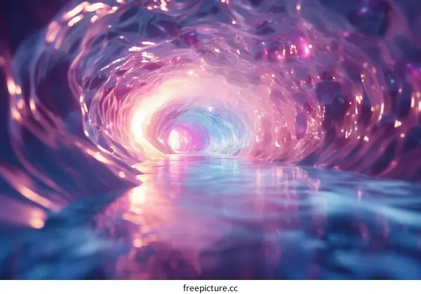Glowing Water Tunnel