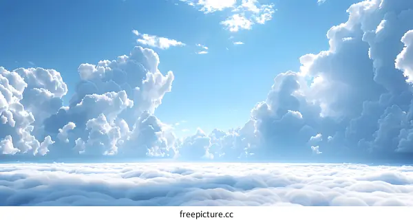 Blue sky and white clouds
