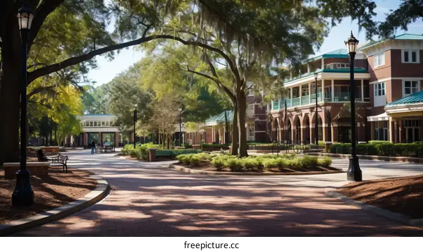 Pathway near the building