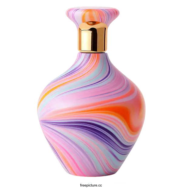 [Transparent Background PNG]Colorful Perfume Bottle Design