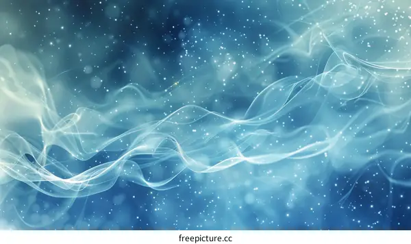 Blue and white ethereal smoke background