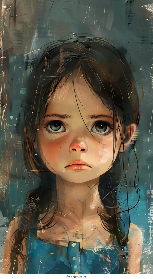 girl portrait painting