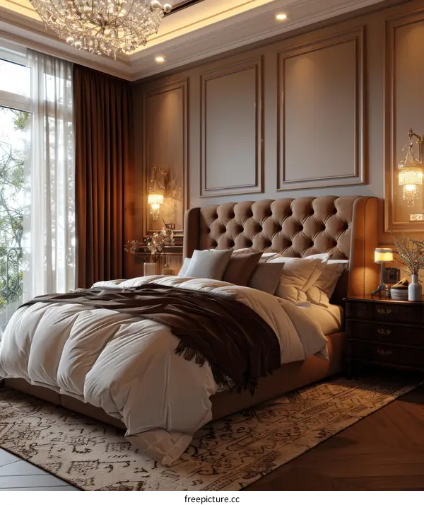 Modern Bedroom Interior with Neutral Tones