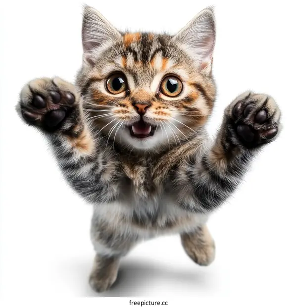 Adorable Kitten Reaching Out