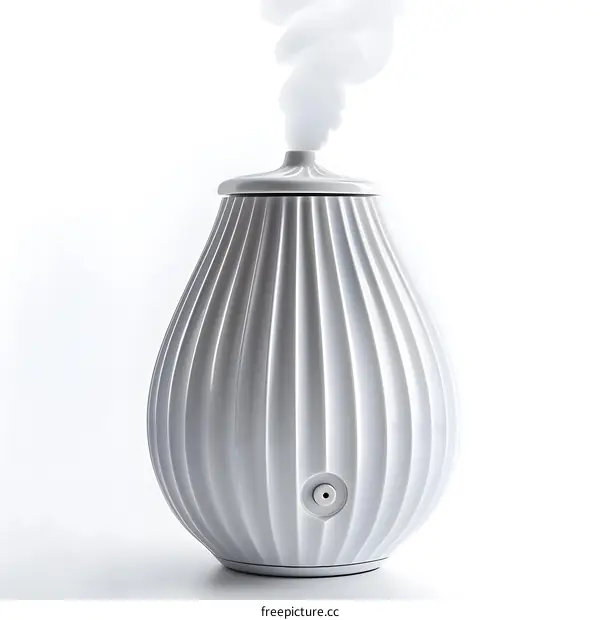 White Ceramic Essential Oil Diffuser with Steam