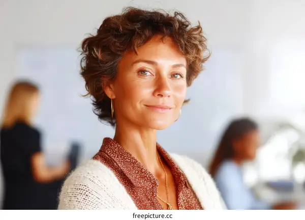 Confident Business Woman in Modern Office