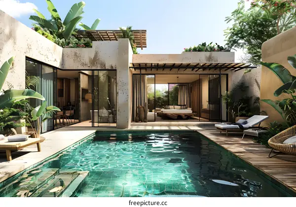 Modern Tropical Villa with Swimming Pool