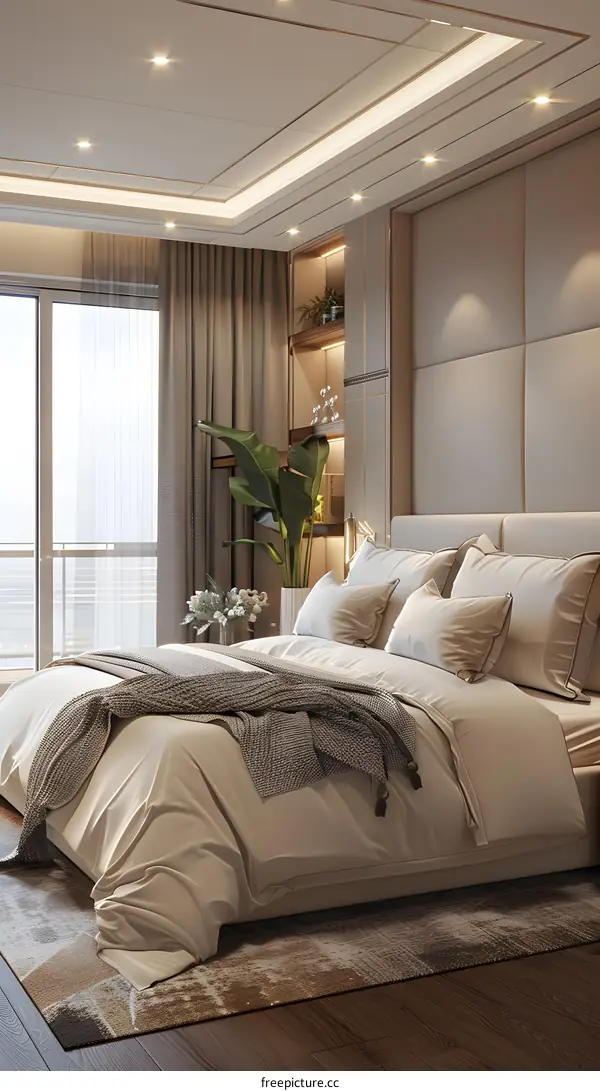 Luxury hotel bedroom