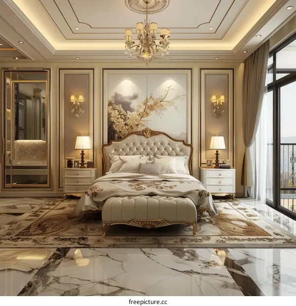 Luxury Bedroom Interior Design with Elegant Furniture